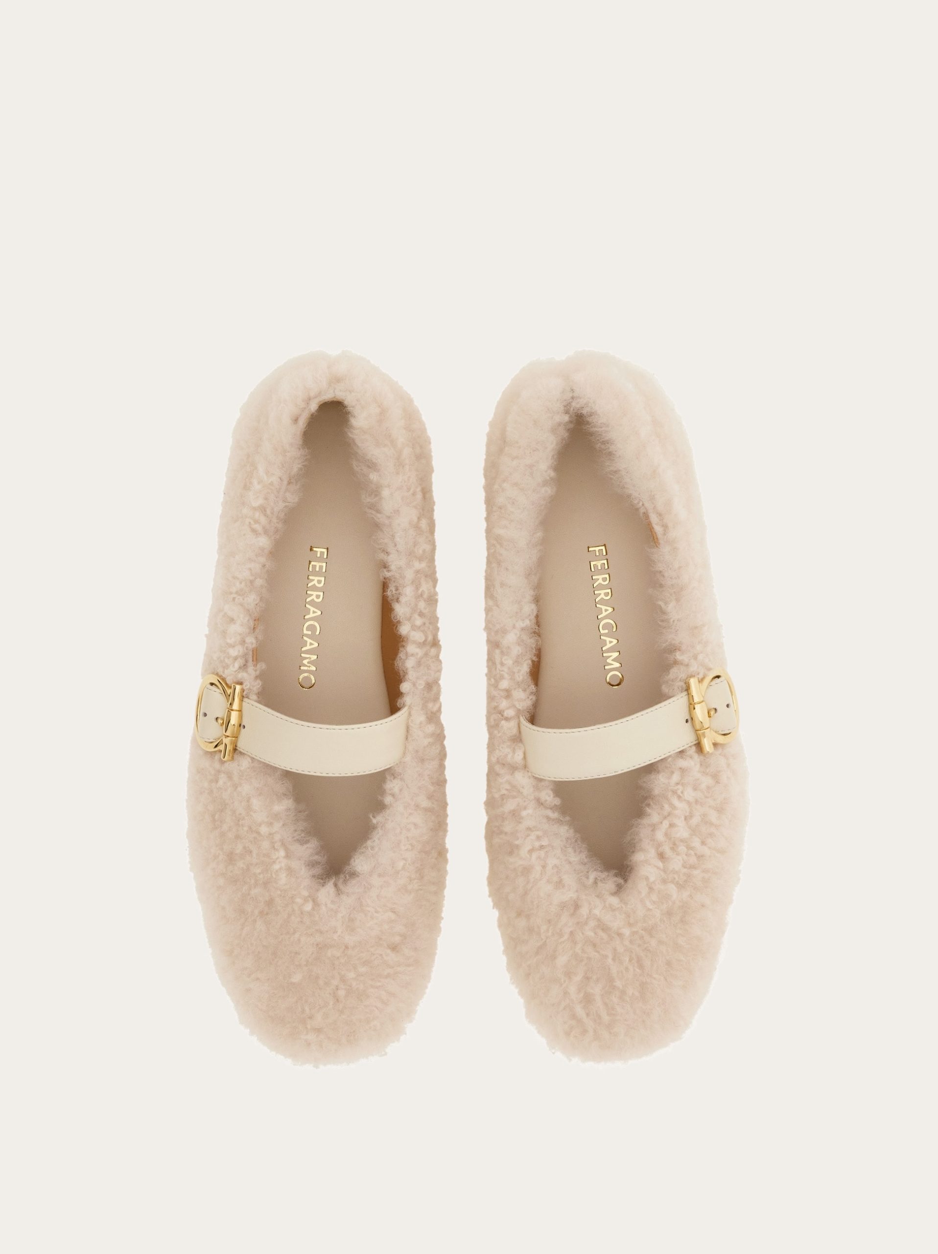 Ferragamo Shearling ballet flat - Image 2